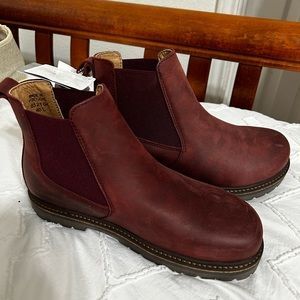 Birkenstock Burgundy Boots NEW
